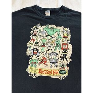 2012 Dragon Con T Shirt Unisex‎ Size XL Black Graphic Print Year Of The Dragon